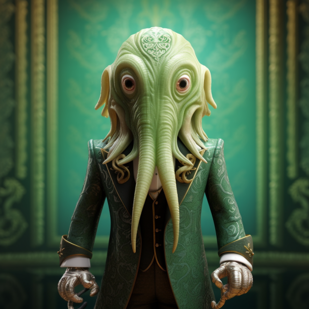 Cartoonish Cthullu